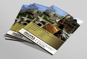 Brochure Design by Deziners Zone for Delena Construction  | Design: #16581329