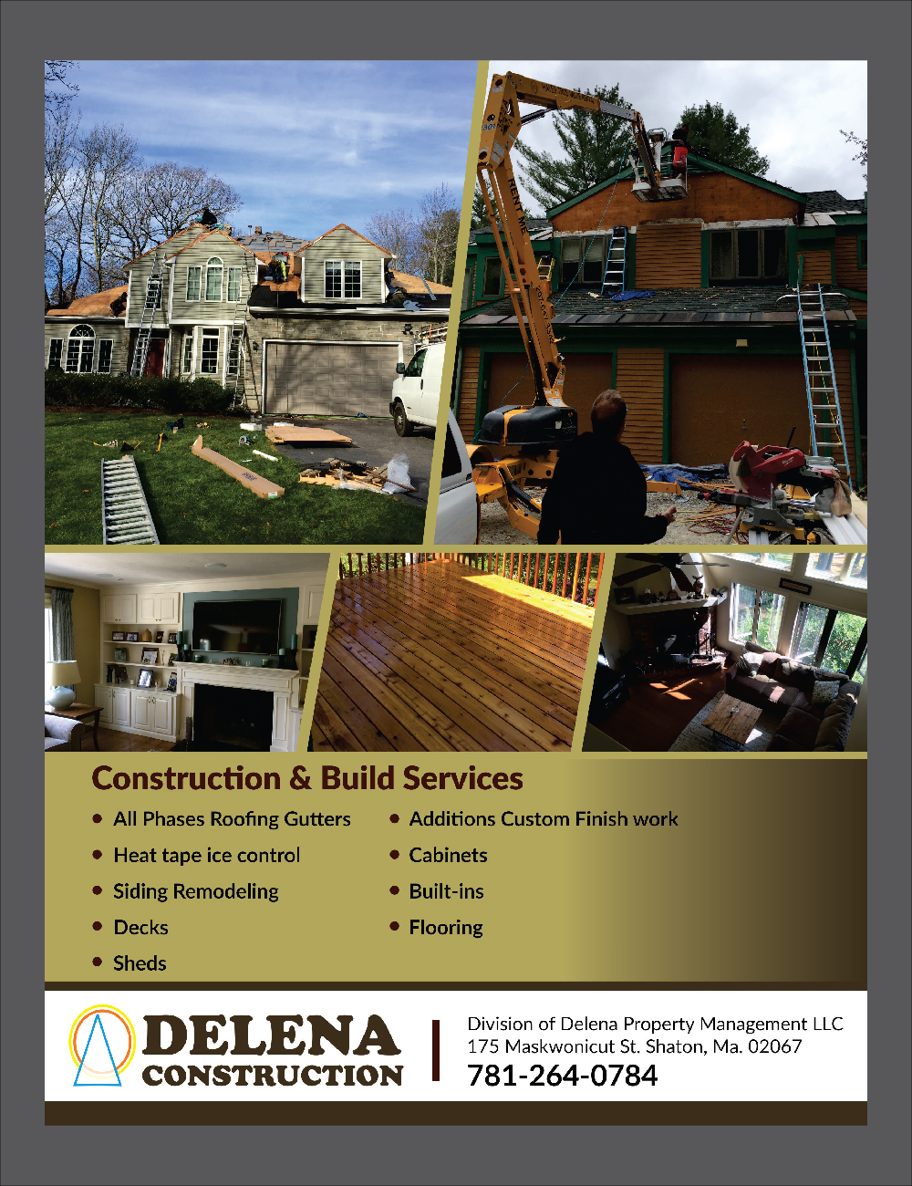 Brochure Design by Deziners Zone for Delena Construction  | Design #16581330