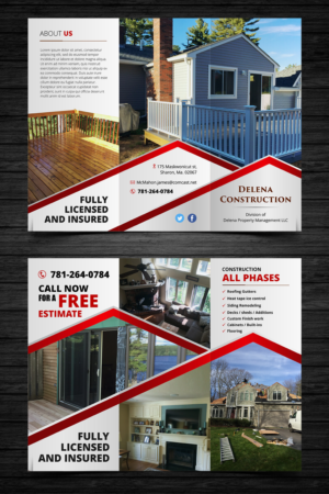 Brochure Design by ecorokerz for Delena Construction  | Design: #16576375