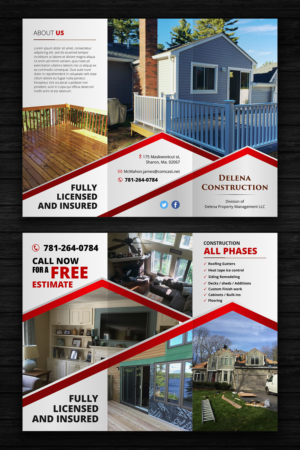 Brochure Design by ecorokerz for Delena Construction  | Design: #16658868