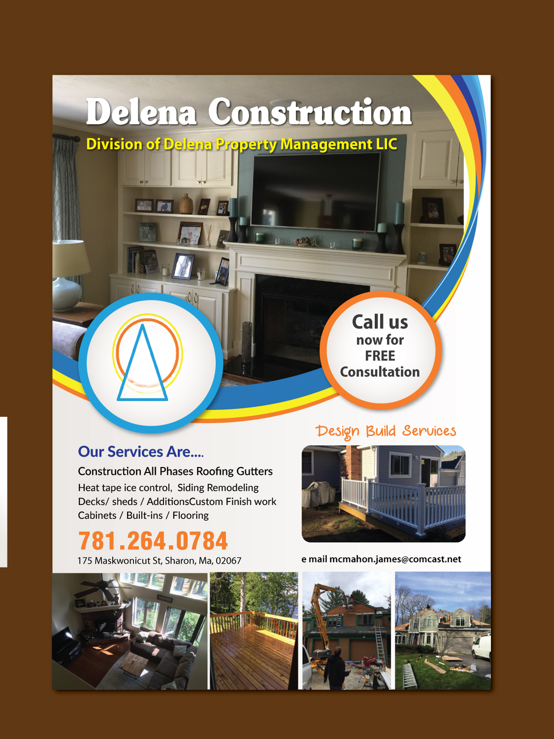 Brochure Design by meet007 for Delena Construction  | Design #16595202