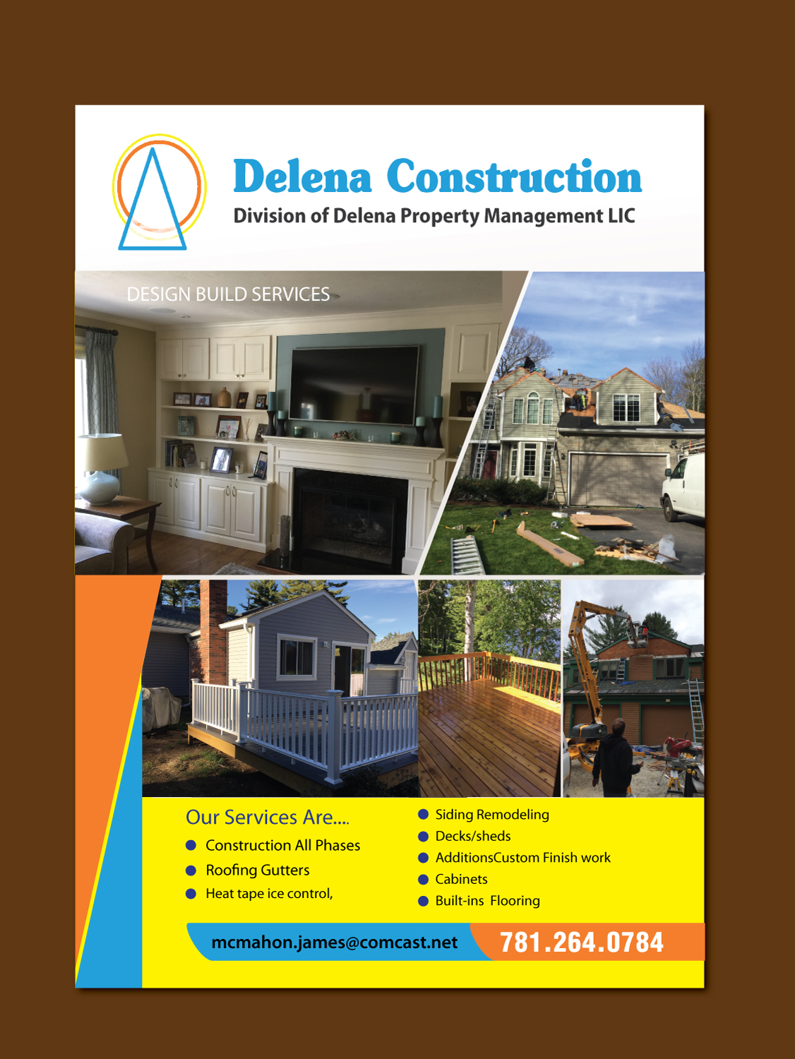 Brochure Design by meet007 for Delena Construction  | Design #16603609