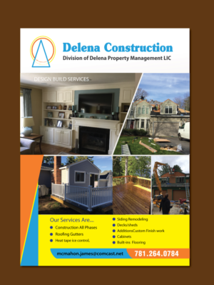 Brochure Design by meet007 for Delena Construction  | Design: #16603609