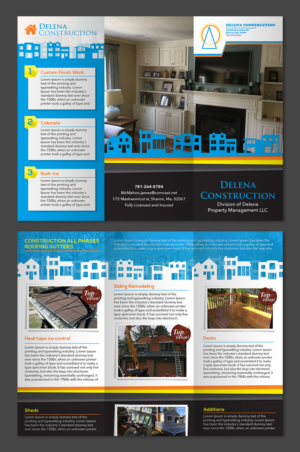 Brochure Design by Titan Solbiz for Delena Construction  | Design: #16574780