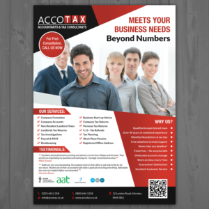 Accountancy Firm A5 flyer Design | Flyer Design by aspiremedia