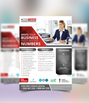 Accountancy Firm A5 flyer Design | Diseño de Flyer por ecorokerz