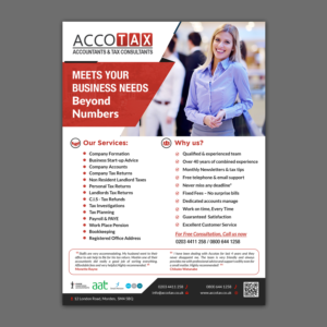 Accountancy Firm A5 flyer Design | Flyer-Design von Schöpfer
