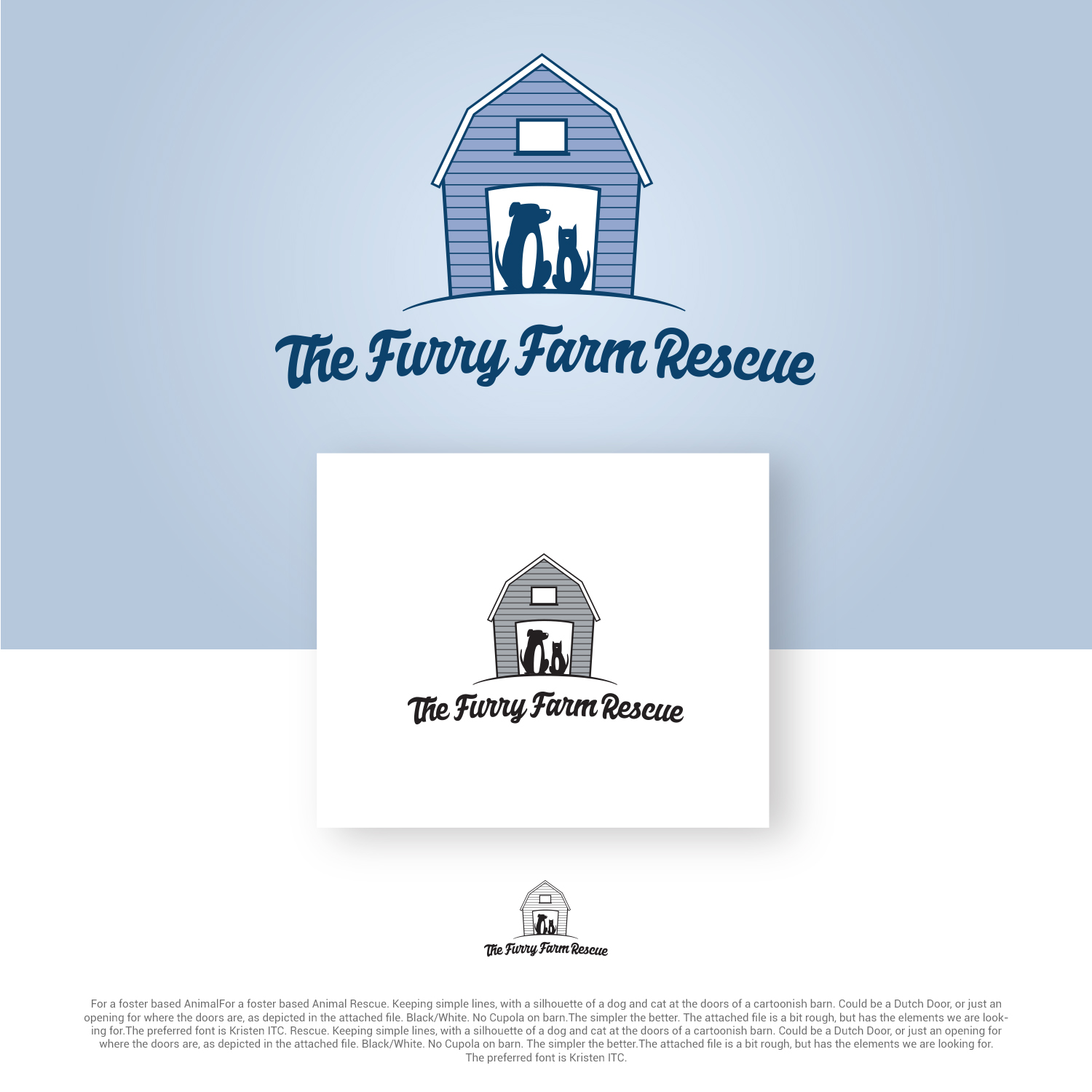 Logo Design by Claire.W for The Furry Farm Rescue | Design #16761796