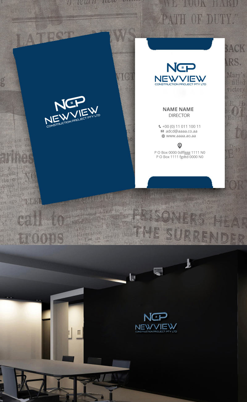 Logo Design by zebronicgraphic for Newview Construction Projects Pty Ltd | Design #16607438