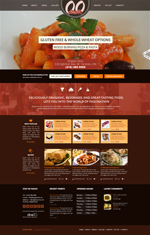 Italian Restaurant Responsive Wordpress Website Design | WordPress-Design von Da Miracle