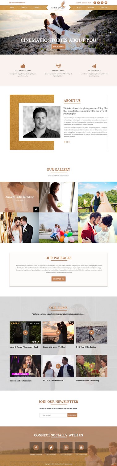 Diseño Web por pb para christopher cole films | Diseño #16584488
