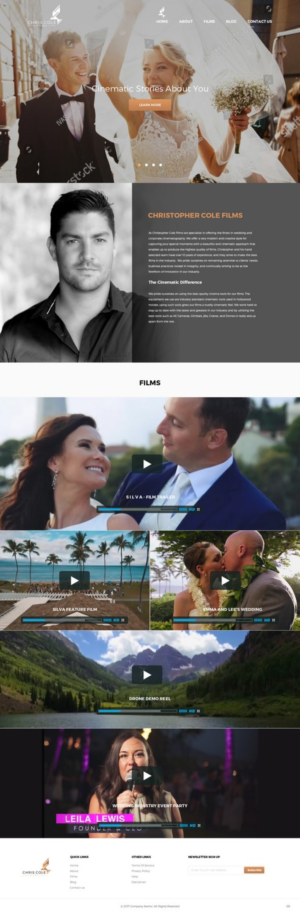 Diseño Web por pb para christopher cole films | Diseño: #16584493