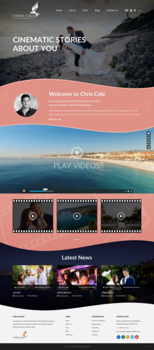 Diseño Web por pb para christopher cole films | Diseño: #16584495