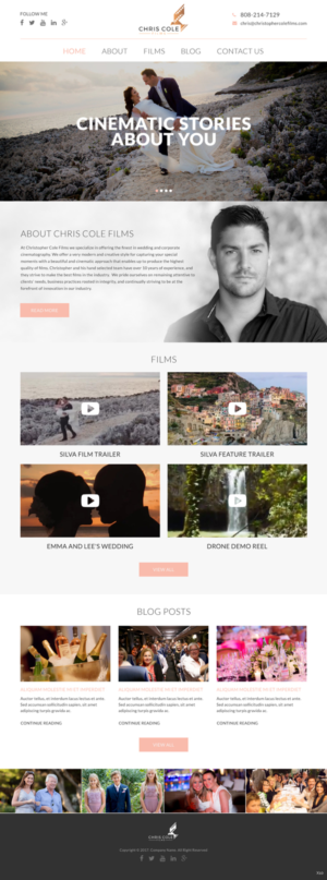 Diseño Web por pb para christopher cole films | Diseño: #16584496