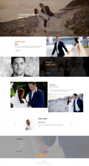 Diseño Web por shonitha para christopher cole films | Diseño #16750365