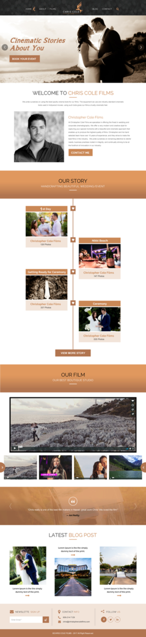 Web Design by rightway for christopher cole films | Design: #16588378