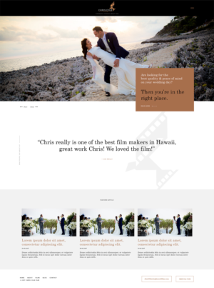 Diseño Web por stn50431 para christopher cole films | Diseño #16617762