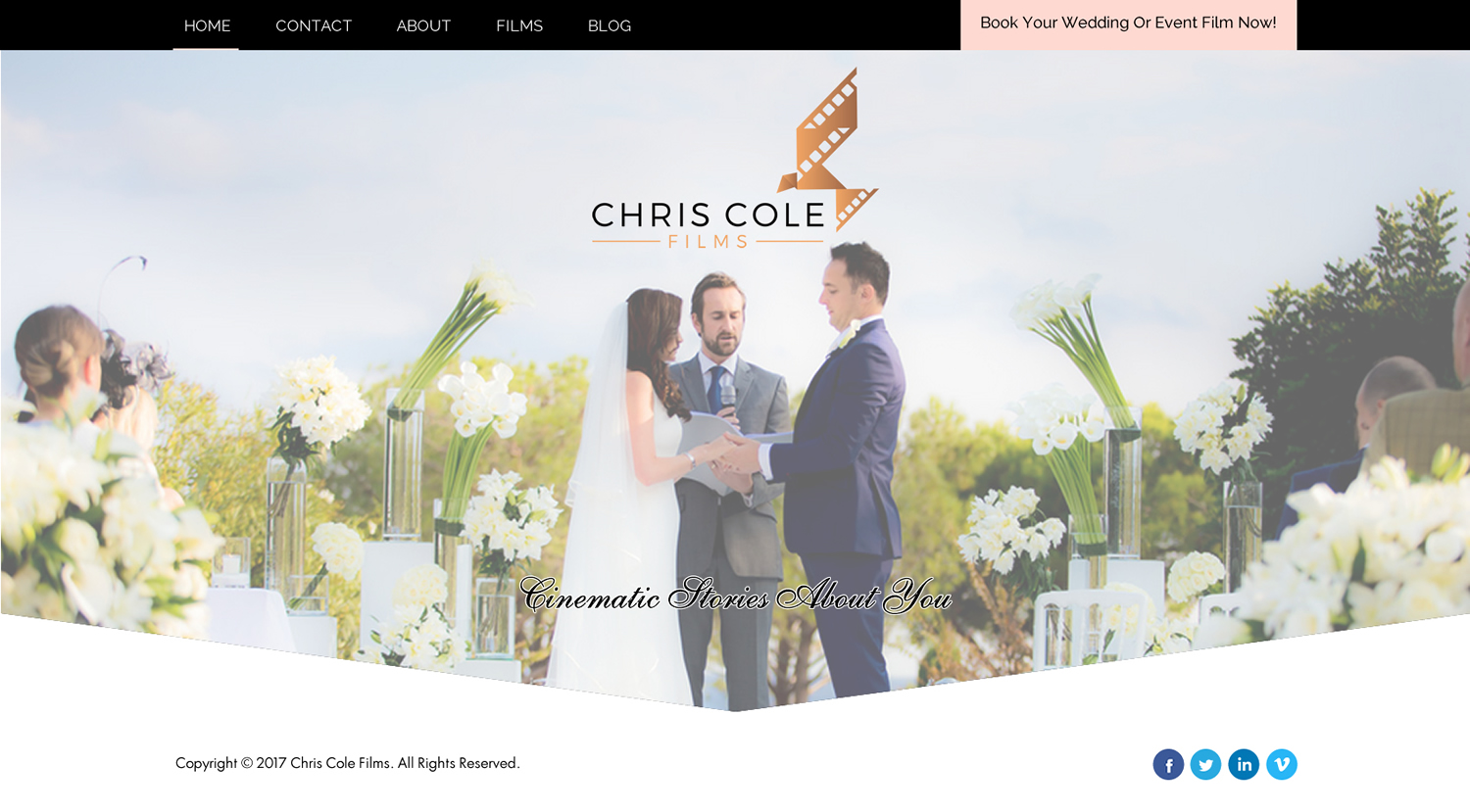 Web Design by Creative Design for christopher cole films | Design #16588443