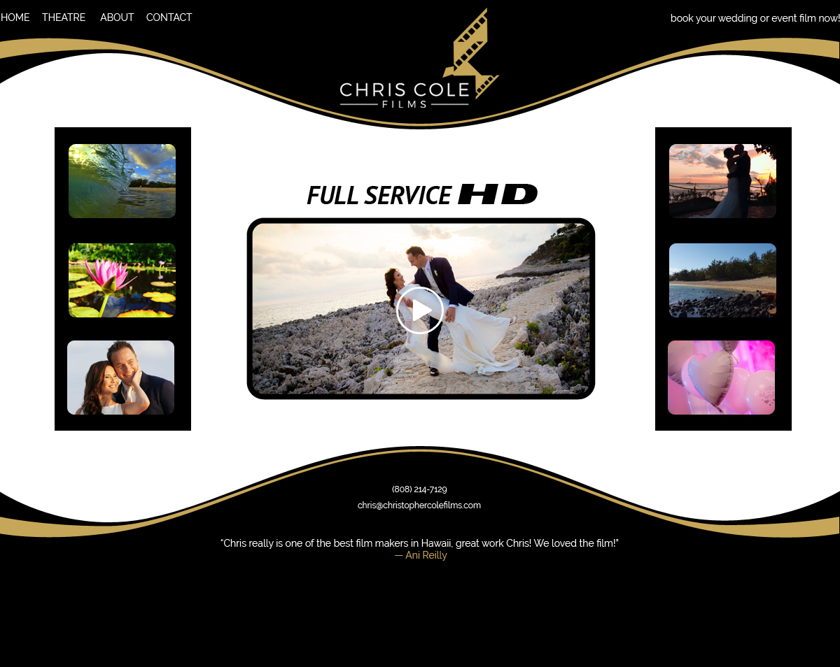 Diseño Web por jeckx2 para christopher cole films | Diseño #16728660