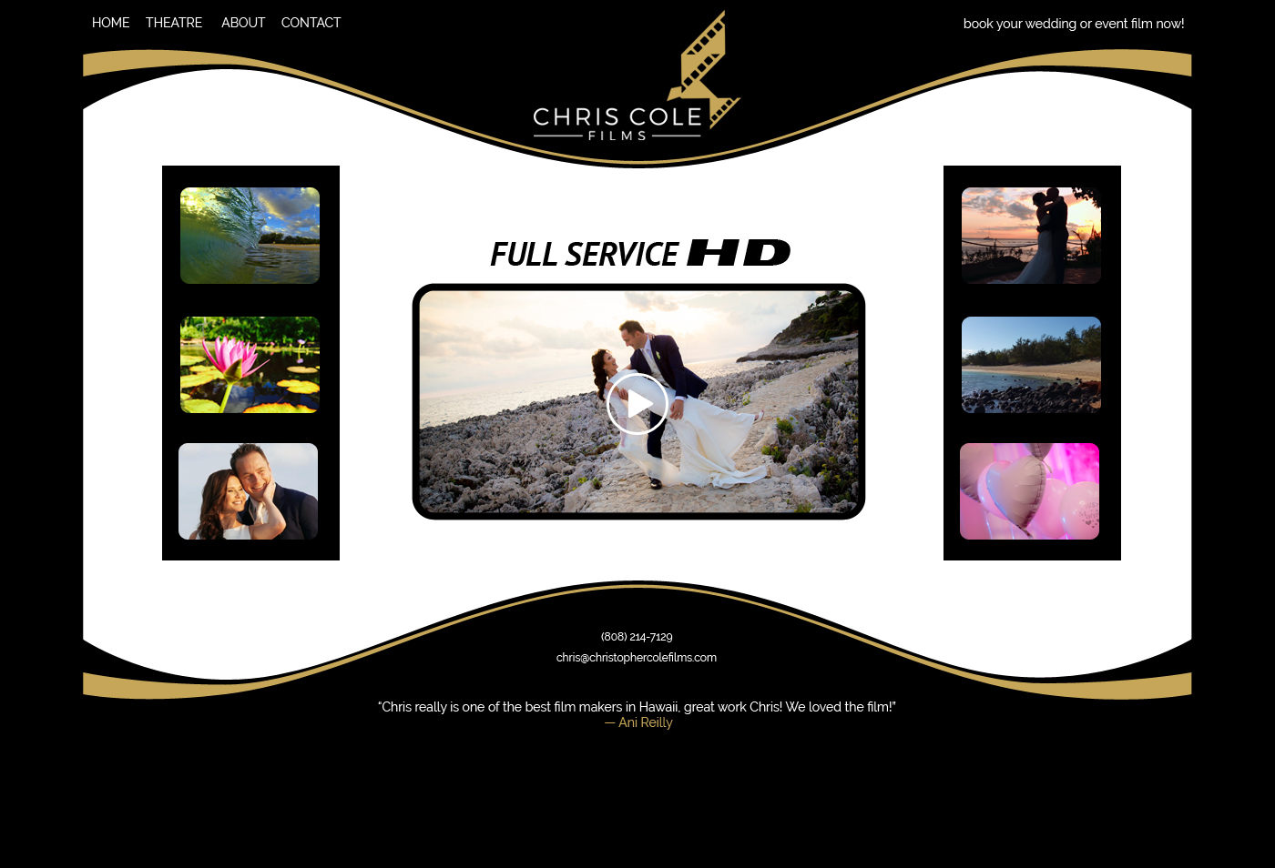 Web Design by jeckx2 for christopher cole films | Design #16728689