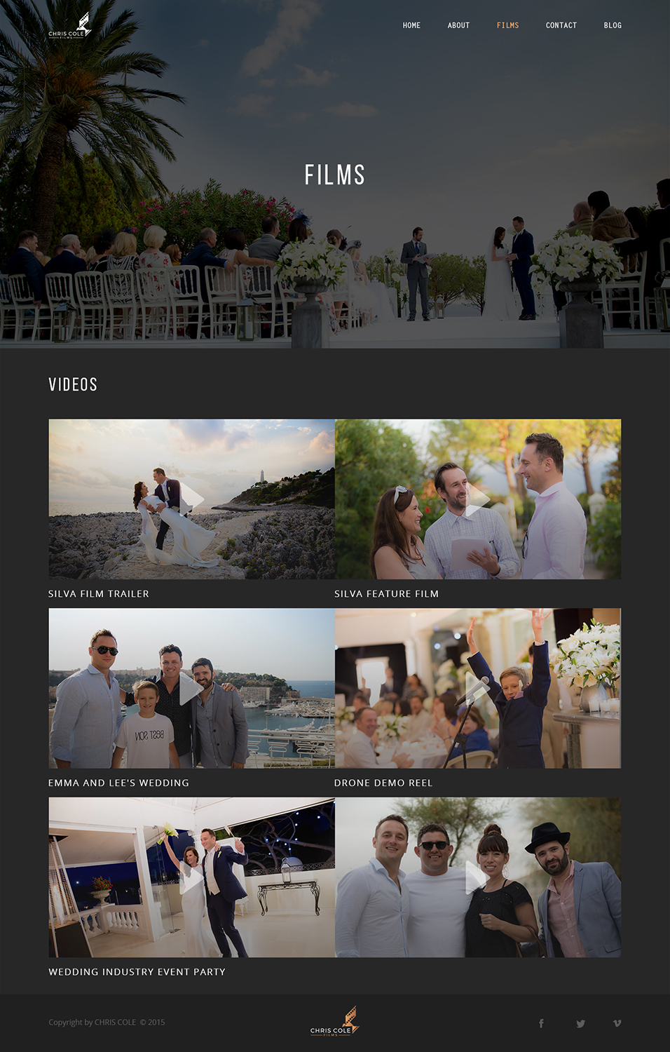 Web Design by trungkien20 for christopher cole films | Design #16740232