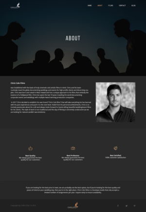 Web Design by trungkien20 for christopher cole films | Design: #16740250