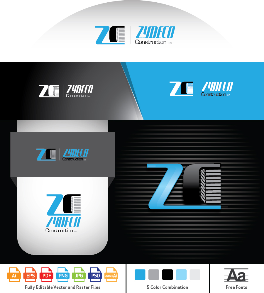 Diseño de Logo por Umer Ilyas para Zydeco Construction LLC | Diseño #16586282