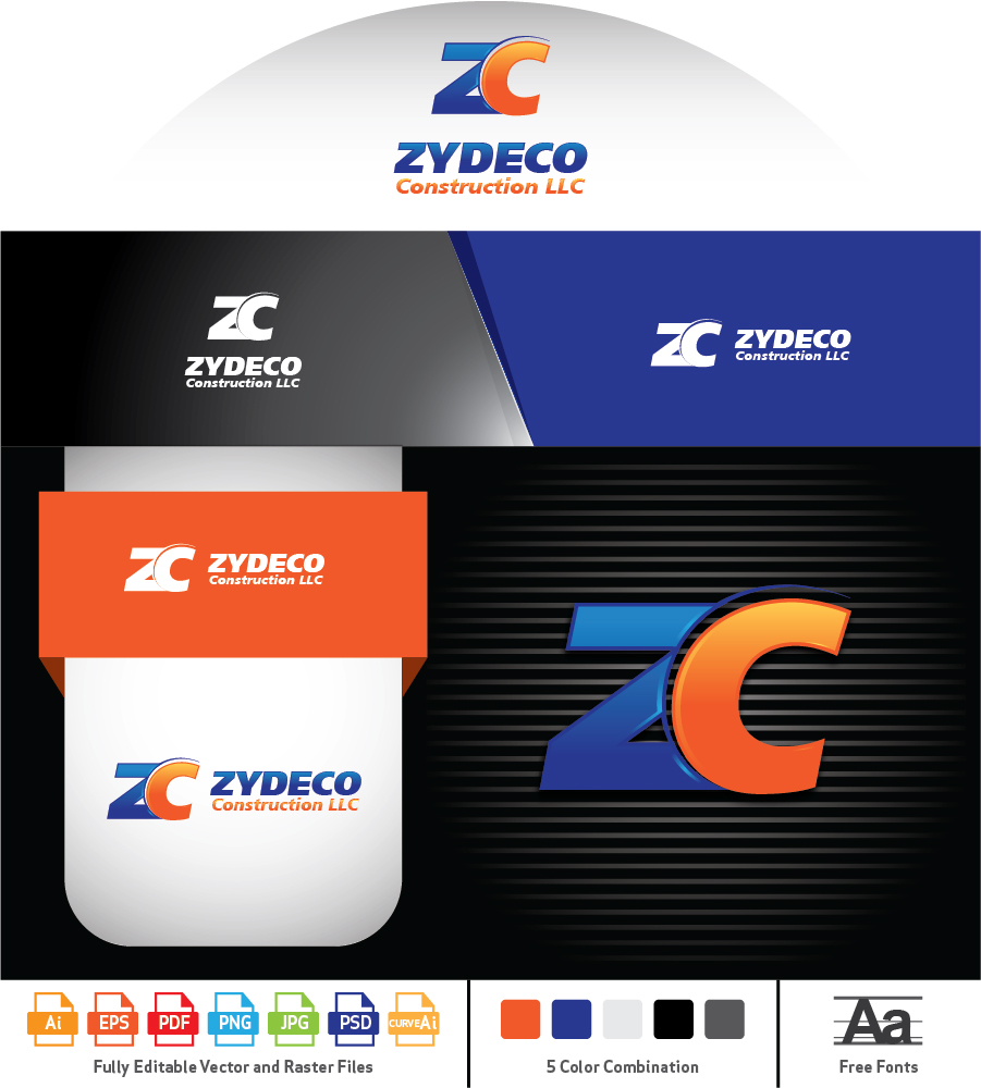 Diseño de Logo por Umer Ilyas para Zydeco Construction LLC | Diseño #16592346