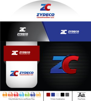 Logo Design by Umer Ilyas for Zydeco Construction LLC | Design: #16592348