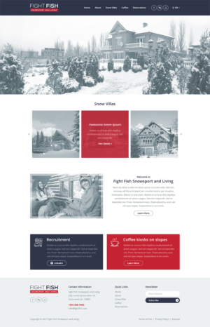 FIGHT.FISH snowsport and living | Web Design by RupalTechno