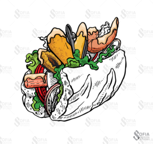 need graphic & illustration combined poster / banner for Sandwich | Design Illustration par SofiaDesignStudio
