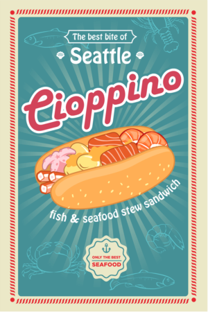 need graphic & illustration combined poster / banner for Sandwich | Design Illustration par Ry