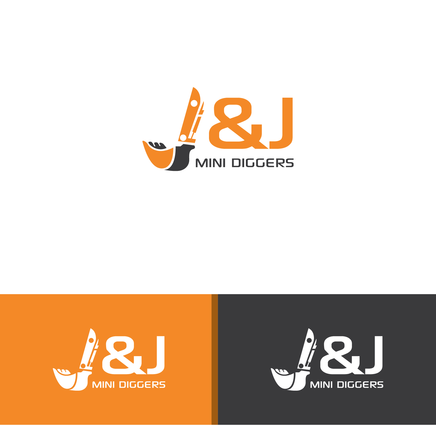 Logo Design by Deziners Zone for J&J Mini Diggers | Design #16734162