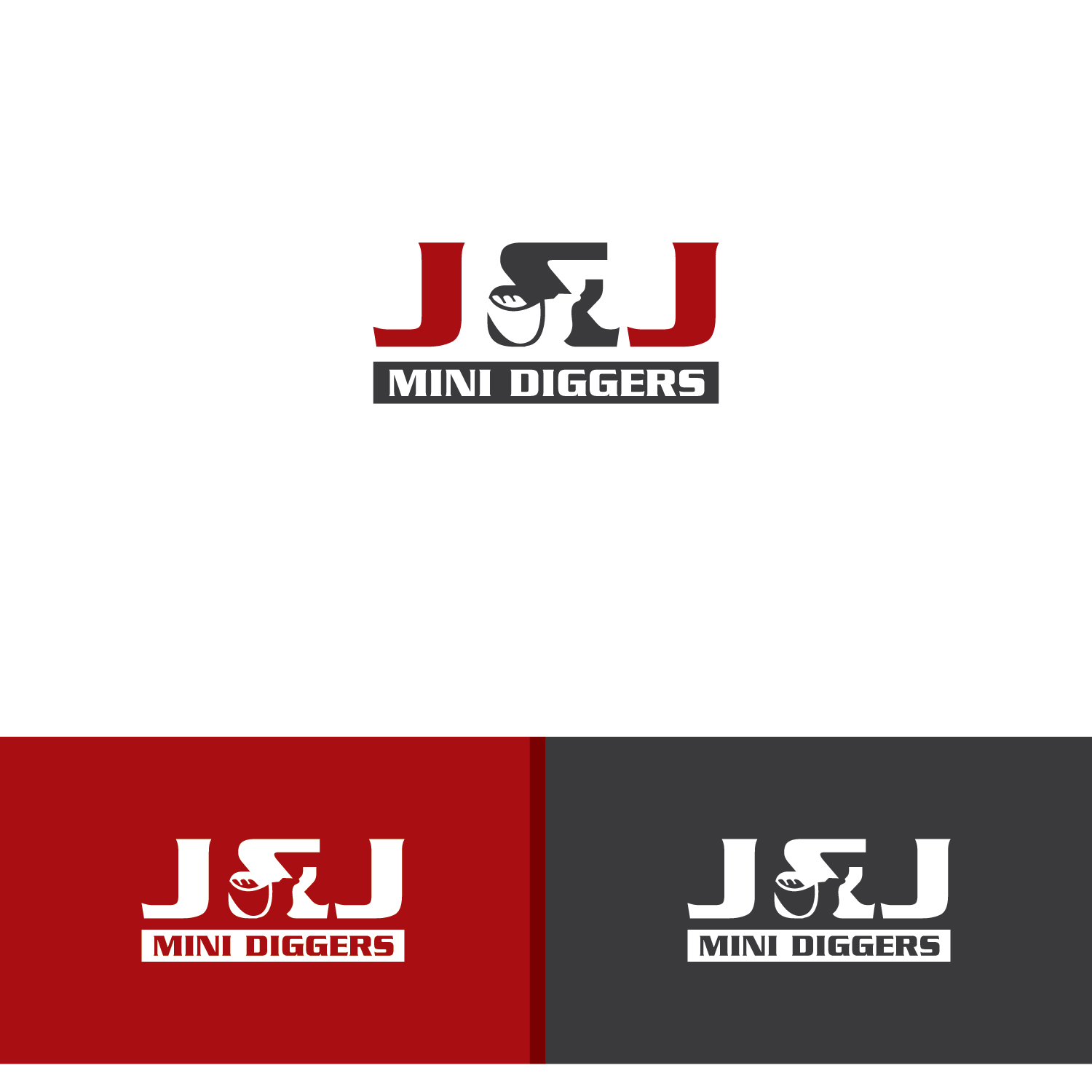 Logo Design by Deziners Zone for J&J Mini Diggers | Design #16734164
