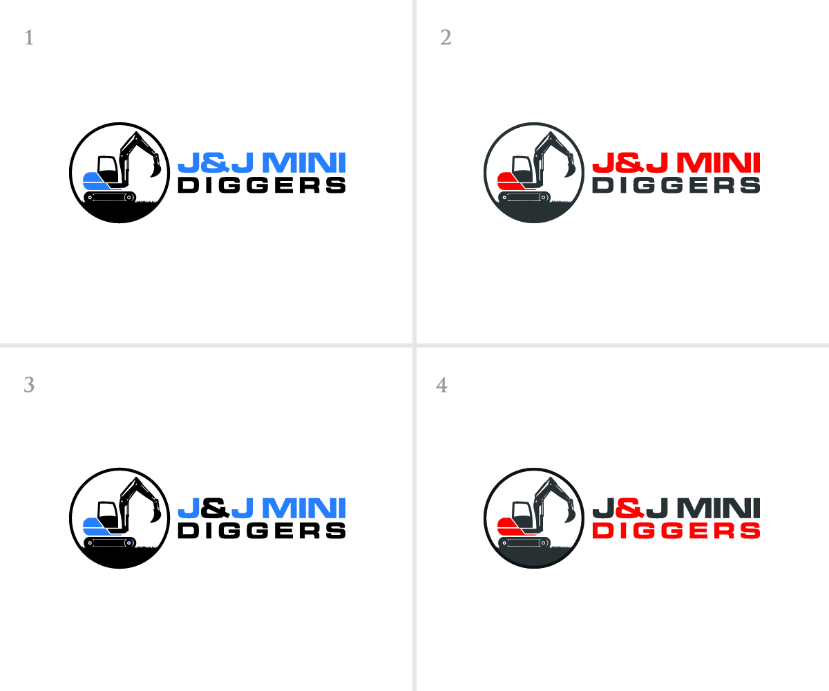 Diseño de Logo por eMARK para J&J Mini Diggers | Diseño #16736595