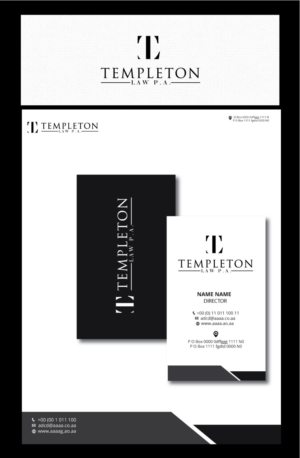 Logo Design by zebronicgraphic for Templeton Law P.A.  | Design: #16607314