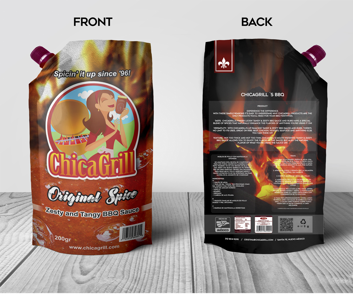 Packaging Design by Elias Ruiz for Chicagrill.com | Design: #16595368