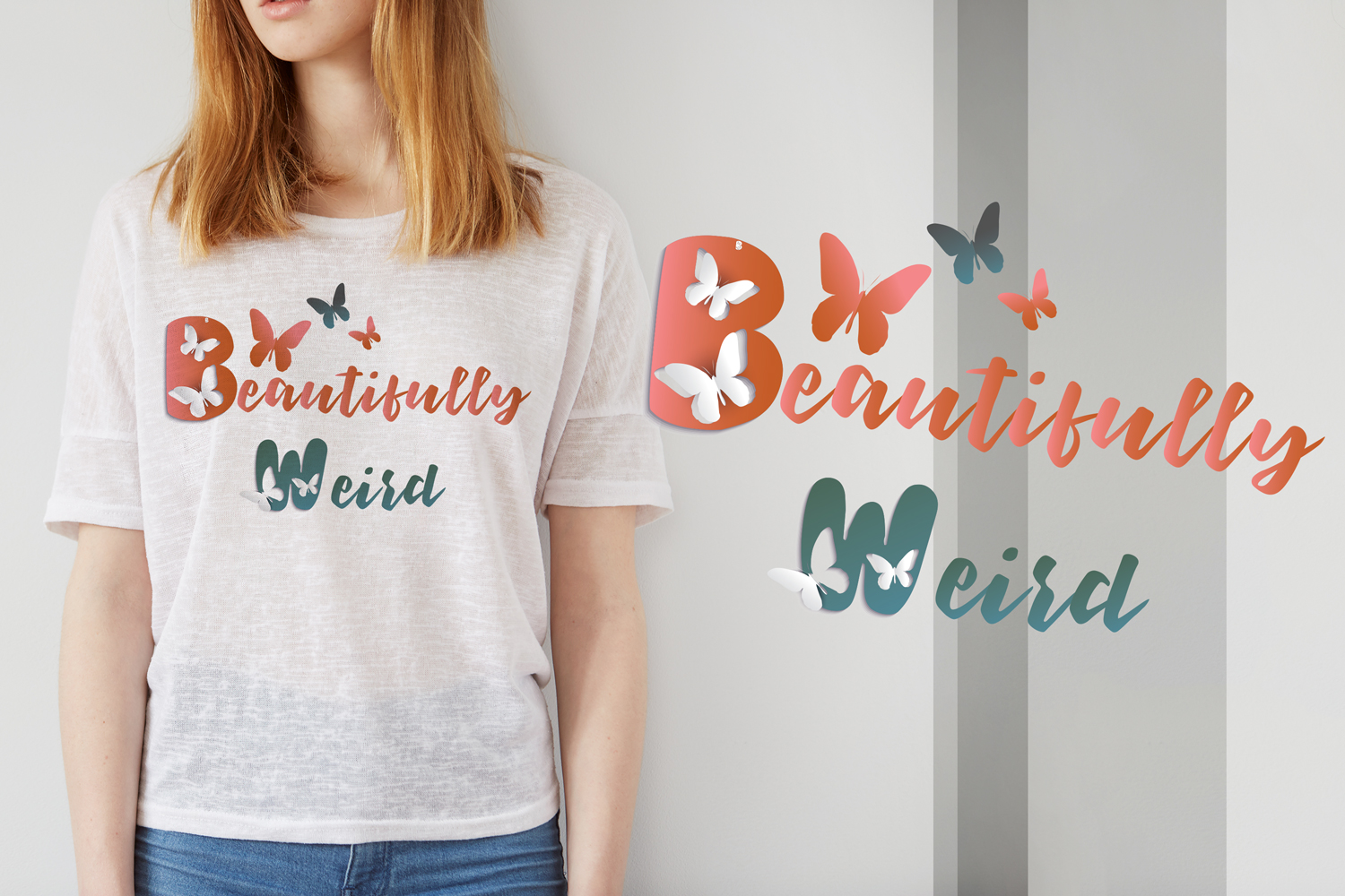T-shirt Design by Kristina Andonoff for Beautifully Weird LLC | Design #16599806
