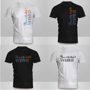 Beautifully Weird urban t shirt design  | T-shirt Design by Kero