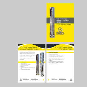 Catalogue Design by CreativeTrends for Dynatech Pumps | Design: #16585955