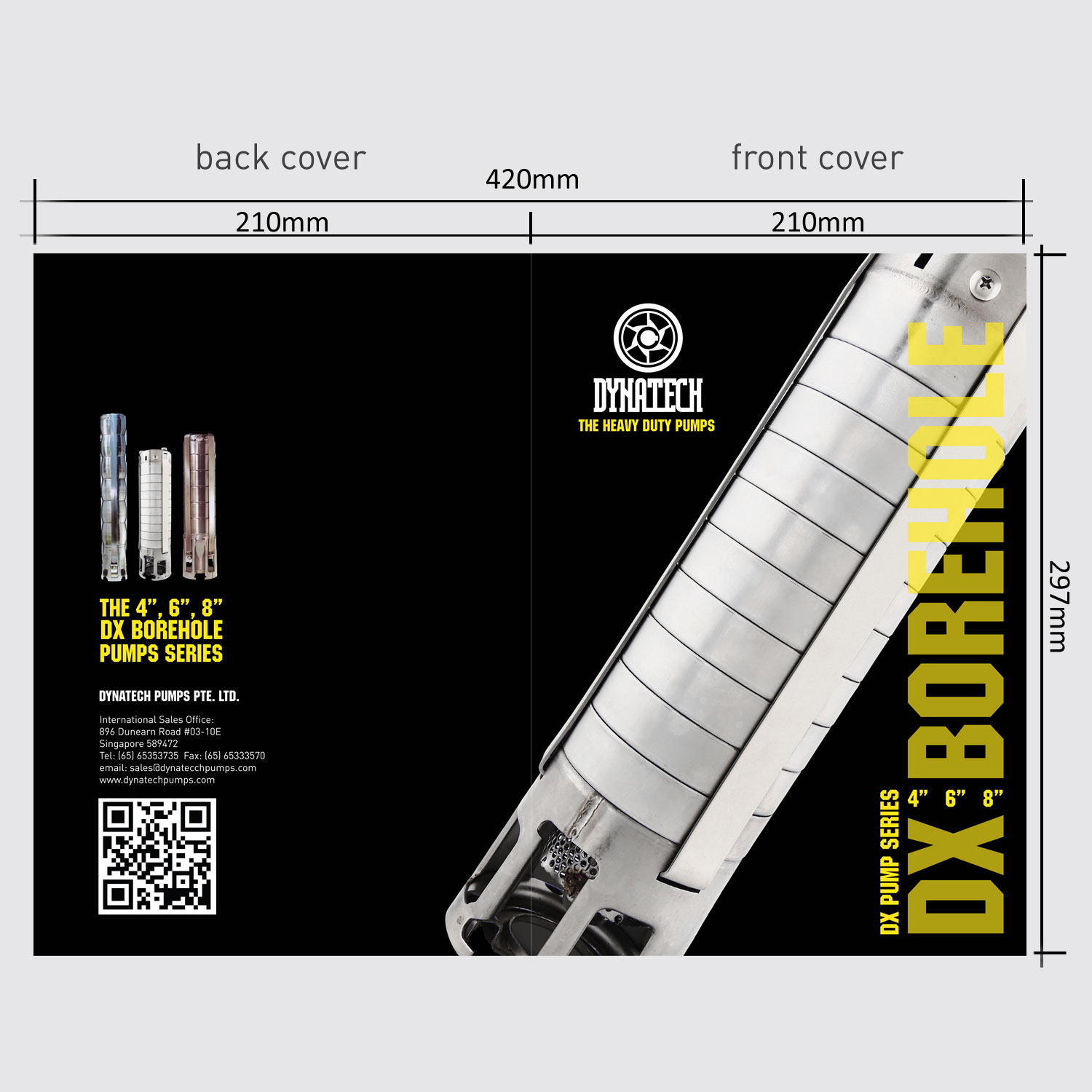 Catalogue Design by Javelin Studio for Dynatech Pumps | Design #17041522