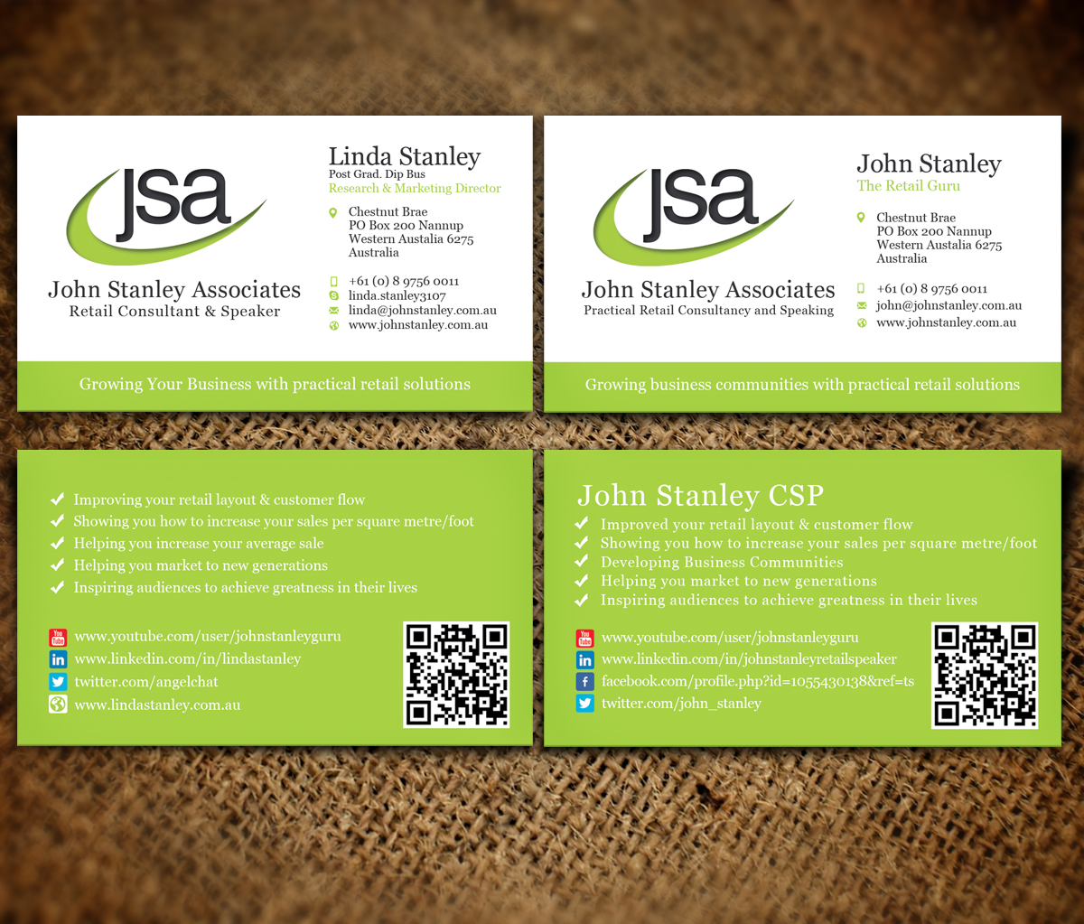 Business Card Design by Nelsur for John Stanley Associates | Design #2665552