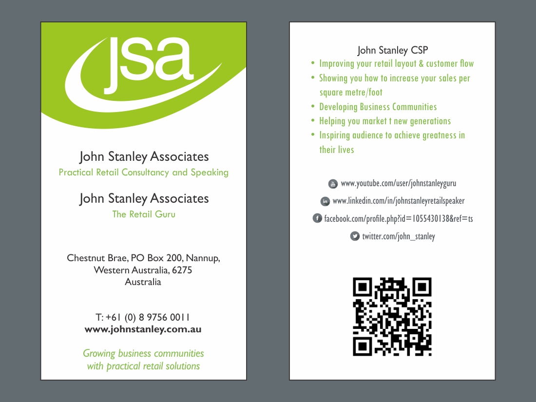 Business Card Design by Savitra for John Stanley Associates | Design #2660940