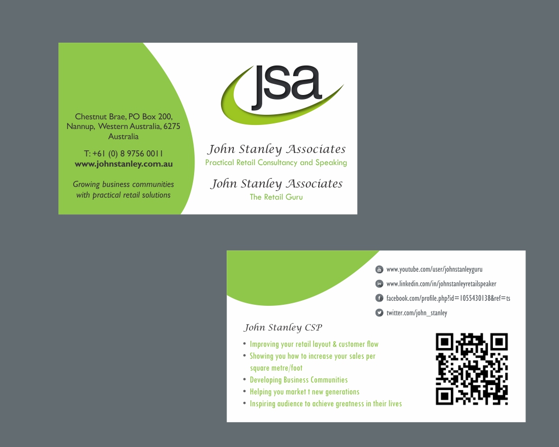 Business Card Design by Savitra for John Stanley Associates | Design #2661168