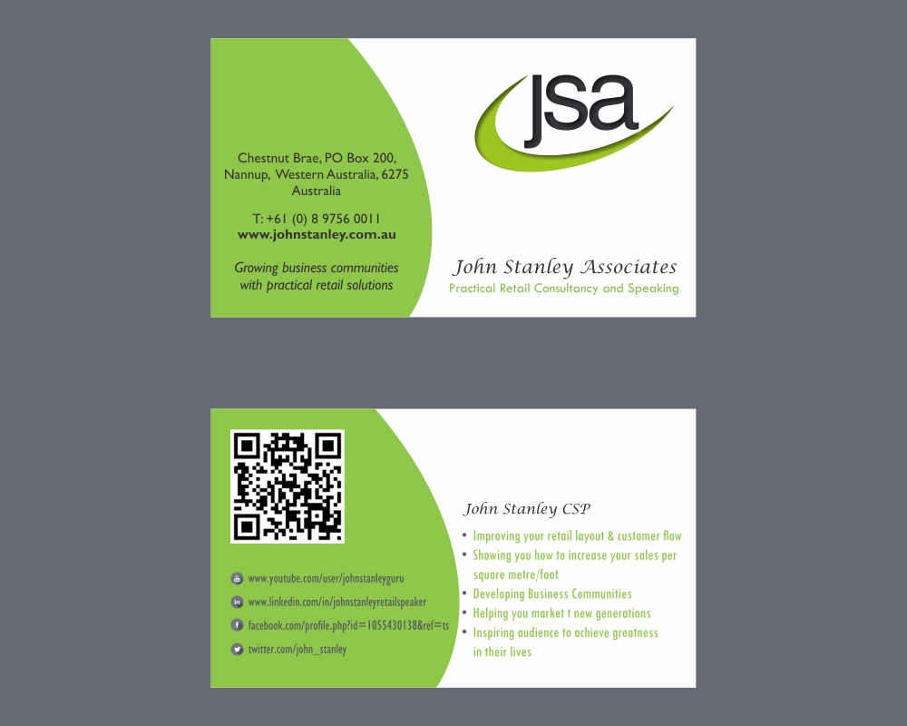 Business Card Design by Savitra for John Stanley Associates | Design #2662209