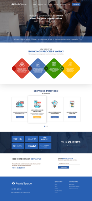 Online Marketplace Startup for Community Facilities (Realespace) | Web-Design von lemosys infotech