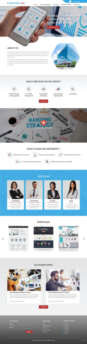 Web Design by pb for IHUSTLING, LLC | Design: #16605167