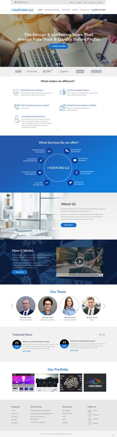 Web Design by pb for IHUSTLING, LLC | Design #16605168