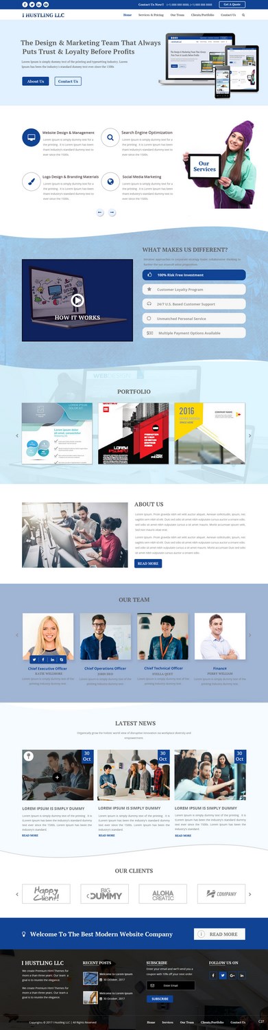 Web Design by pb for IHUSTLING, LLC | Design #16605169