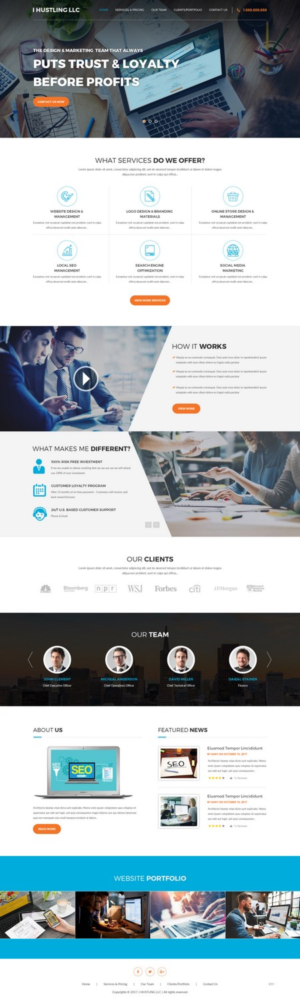 Web Design by pb for IHUSTLING, LLC | Design: #16605170